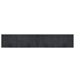 Tapis rectangulaire gris 70x400 cm bambou