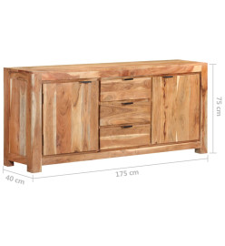 Buffet 175x40x75 cm Bois d'acacia massif