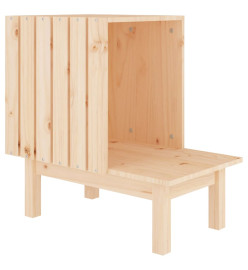 Maison pour chat 60x36x60 cm Bois de pin massif