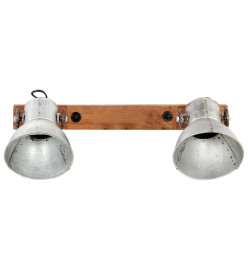 Lampe murale industrielle Argenté 45x25 cm E27