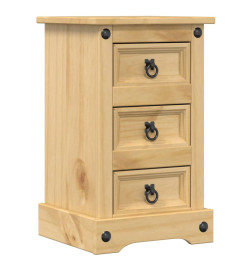 Table de chevet Corona 35x32,5x58 cm bois de pin massif