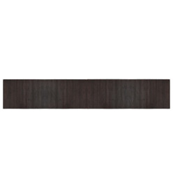 Tapis rectangulaire marron foncé 70x400 cm bambou