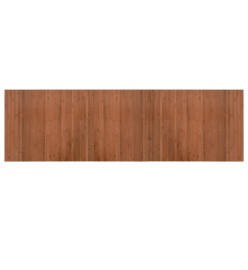 Tapis rectangulaire marron 60x200 cm bambou