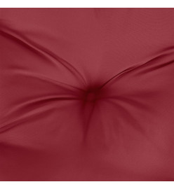 Coussins de palette 5 pcs rouge bordeaux tissu