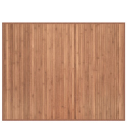 Tapis rectangulaire naturel 80x100 cm bambou