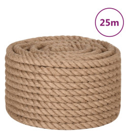 Corde de jute 25 m de long 20 mm d'épaisseur