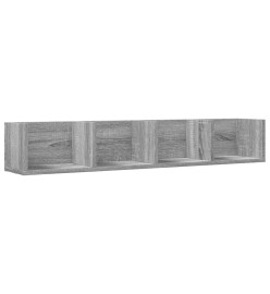 Armoires murales 2 pcs sonoma gris 99x18x16,5cm bois ingénierie