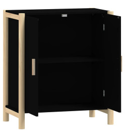 Buffet Noir 62x38x70 cm Bois d'ingénierie