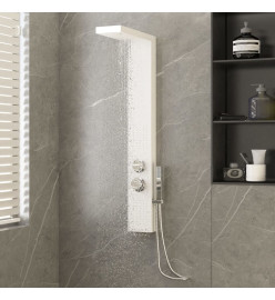 Système de panneau de douche Aluminium Blanc