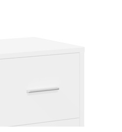 Buffets 2 pcs blanc 60x31x84 cm bois d'ingénierie