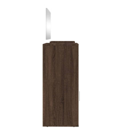 Ensemble de coiffeuse 4 pcs chêne marron bois d'ingénierie