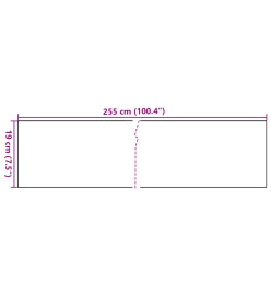 Paravents de balcon 10 pcs noir 255x19 cm résine tressée