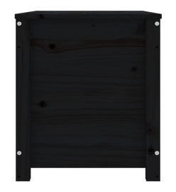 Boîte de rangement Noir 80x40x45,5 cm Bois massif de pin