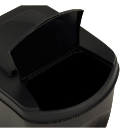 Poubelles empilables 4 pcs Anthracite 100 L