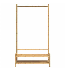 Porte-vêtement avec étagères 103x40x183 cm bambou