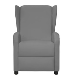 Fauteuil de massage à oreilles gris similicuir