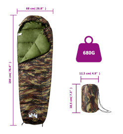 Sac de couchage momie pour adultes camping 3 saisons