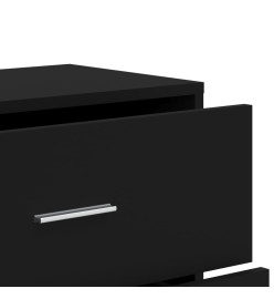 Buffets 3 pcs noir 60x31x84 cm bois d'ingénierie