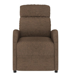 Fauteuil inclinable Marron Tissu