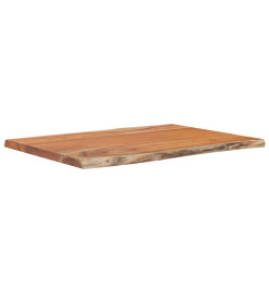 Dessus de table 80x60x2,5 cm rectangulaire bois massif acacia