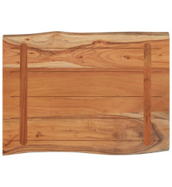 Dessus de table 80x60x2,5 cm rectangulaire bois massif acacia