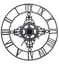 Horloge murale Argenté 78 cm Métal