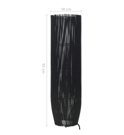 Lampadaire sur pied Osier Noir 52 cm E27