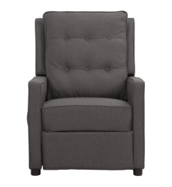 Fauteuil inclinable électrique Gris foncé Tissu