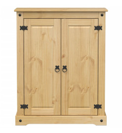 Armoire à chaussures Corona 86x38,5x108 cm bois de pin massif