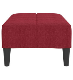 Repose-pied Rouge bordeaux 78x56x32 cm Tissu