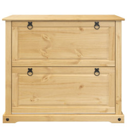 Armoire à chaussures Corona 99x32x85 cm bois de pin massif