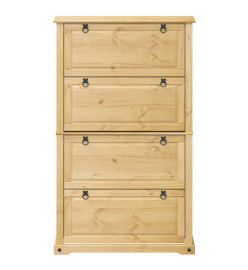 Armoire à chaussures Corona 99x32x163,5 cm bois de pin massif