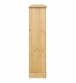 Armoire à chaussures Corona 99x32x124,5 cm bois de pin massif