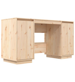 Bureau 140x50x75 cm bois massif de pin