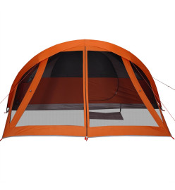 Tente de cabine familiale 6 personnes gris orange imperméable