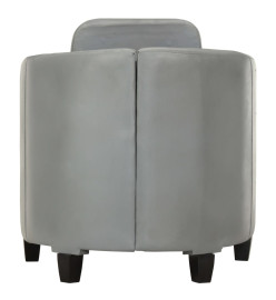 Fauteuil Gris Cuir véritable