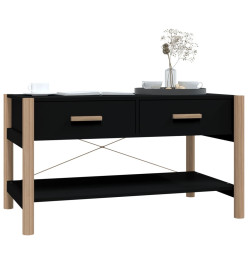 Table basse Noir 82x48x45 cm Bois d'ingénierie