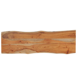 Dessus de table 120x40x2,5 cm rectangulaire bois massif acacia