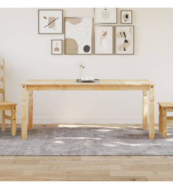 Table à manger Corona 180x90x75 cm bois massif de pin