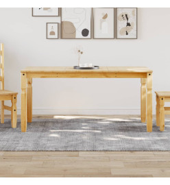 Table à manger Corona 160x80x75 cm bois massif de pin