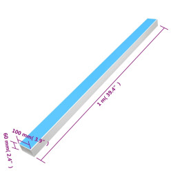 Goulotte de câble auto-adhésive 100x60 mm 10 m PVC