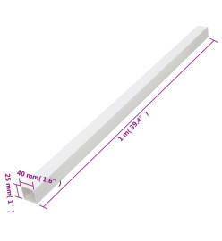 Goulotte de câble 40x25 mm 10 m PVC