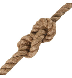 Corde de jute 25 m de long 16 mm d'épaisseur