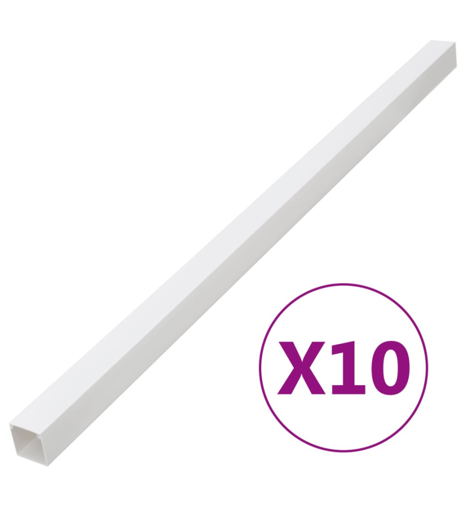 Goulotte de câble 33x33 mm 10 m PVC