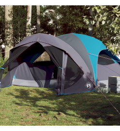 Tente de cabine familiale 6 personnes bleu imperméable