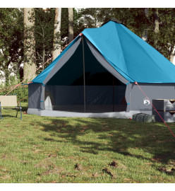 Tente familiale tipi 8 personnes bleu imperméable