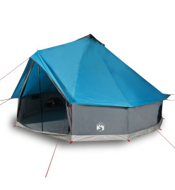 Tente familiale tipi 8 personnes bleu imperméable