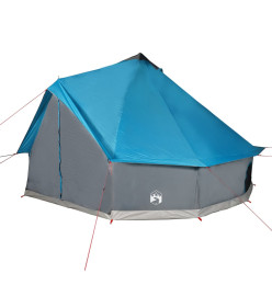 Tente familiale tipi 8 personnes bleu imperméable