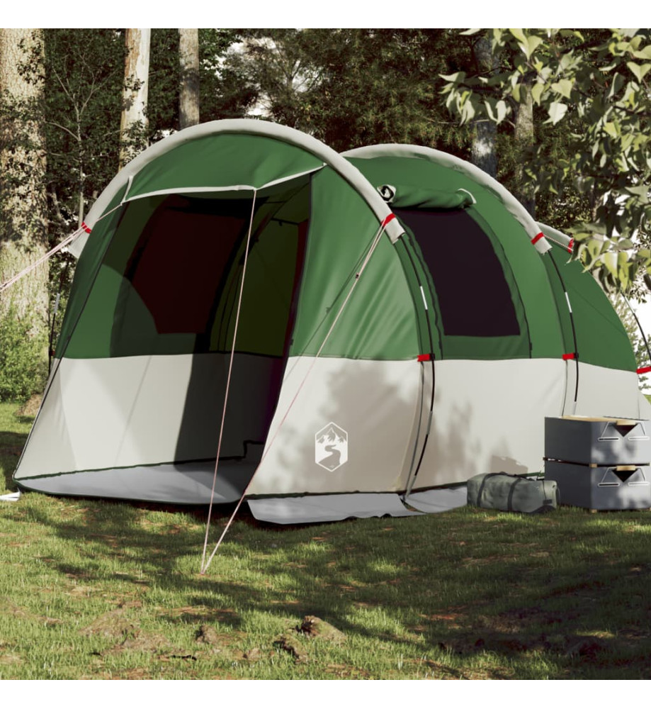 Tente de camping tunnel 4 personnes vert imperméable