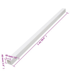 Goulotte de câble 40x40 mm 10 m PVC